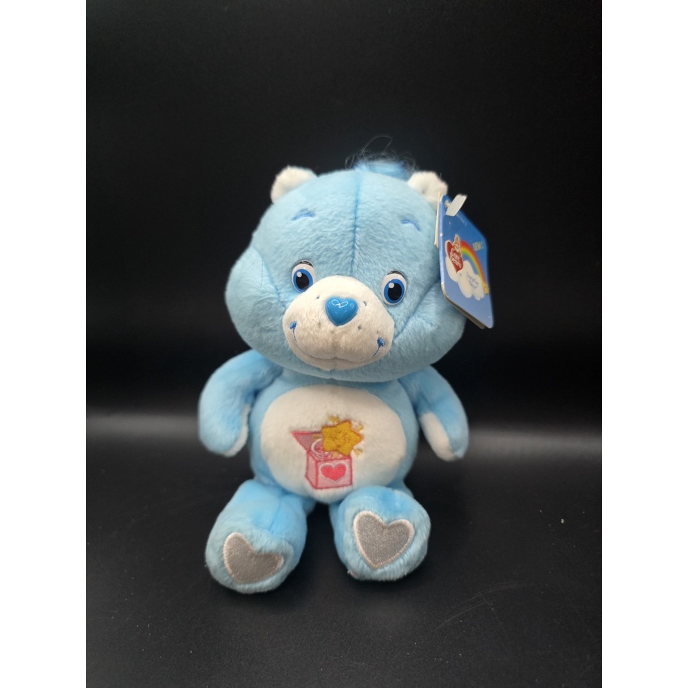 Care Bears Surprise Bear 8in Bean Plush Blue Vintage 2004 Anniversary Collection